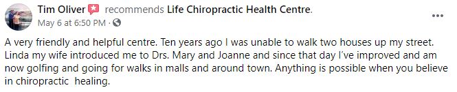 Chiropractic London ON Patient Testimonial